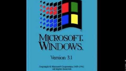 Hidden Windows 3.1 Startup sound