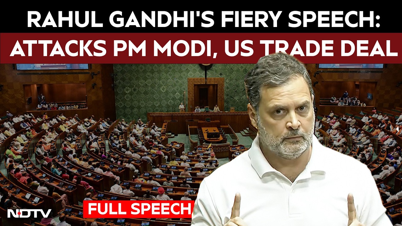 Rahul Gandhi Speech Today | Rahul Gandhi's 'Talk Like Equals' Swipe Over Trade Deal