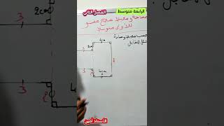 مساحة و محيط سطح مستو للاولى متوسط