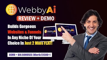 WebbyAi Review and Demo: Ai Driven ClickFunnels Killer Website & Funnel Builder | 🎁Custom Bonuses🎁