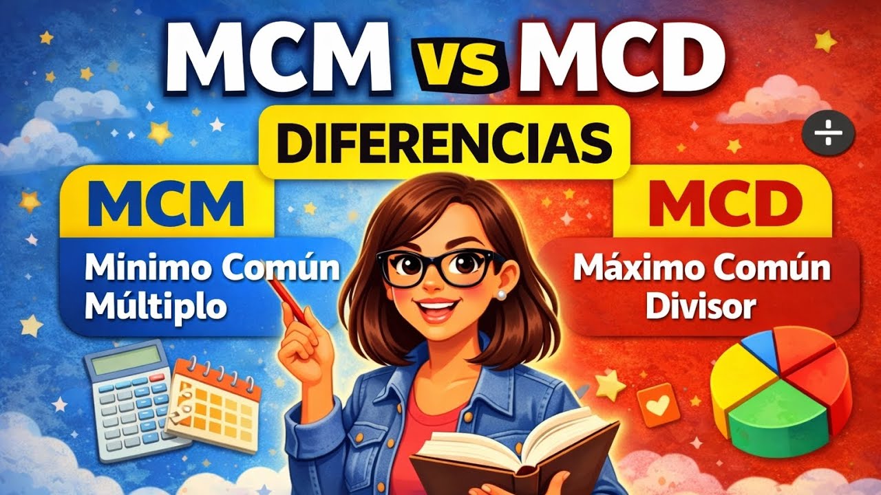 Diferencia entre el Mínimo Común Múltiplo (MCM) y el Máximo Común Divisor (MCD) | Explicación fácil