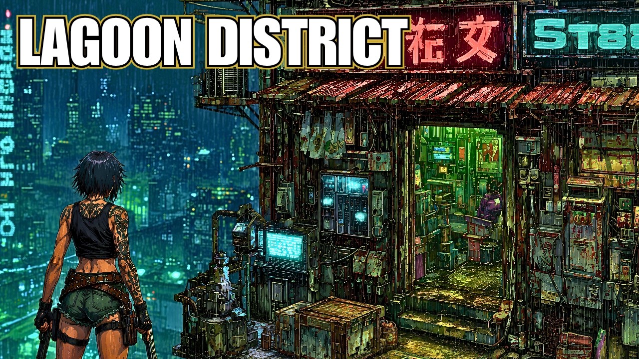 Lagoon District · 8H Late Night Contract Work · Noir Jazz Lo-Fi