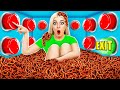 1000 Mystery Buttons Challenge Only 1 Lets You Escape |Funny Food Situations Multi DO Food Challenge