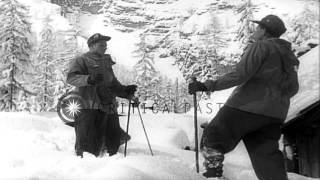 Avalanche kills students and teachers as rescuers recover their bodies in Austria...HD Stock Footage