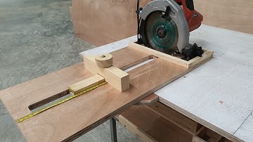 Homemake a Circular Saw rip fence. DIY Circular Saw