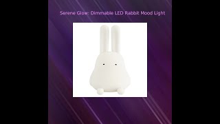 Serene Glow: Dimmable LED Rabbit Mood Light | RelGroove Store