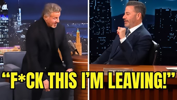 Stallone Storms Out Of Jimmy Kimmel's Show After Rude Comments - YouTube
