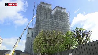 La reconstruction de la basilique Saint-Donatien à Nantes après un incendie