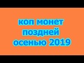 Короткий коп монет в конце осени! Minelab GO-Find 44