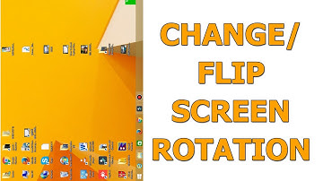 How to Flip/Rotate Windows Screen shortcut key in Windows 7, 8, 8.1 and 10.