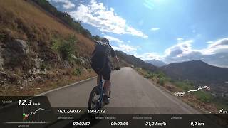 MTB Uphill with Sony HDR-AS300R Action Camera B.O.S.S. and gps ON , 1080p 60fps , Handlebar mount