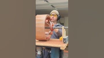 DIY Lacewood Stave Snare Drum Build #drums #shorts  #percussion  #drumming #diy