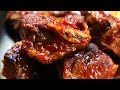 COSTILLAS BBQ SIN HORNO - Costillas bbq fáciles y rápidas - almuerzos fáciles