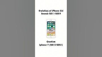 📱Evolution of iPhone Siri Sounds (2011-2024) 🎙️✨ #apple #tech #mobile