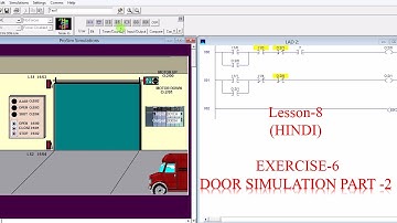 LESSON-8 PLC PROGRAMMING;DOOR SIMULATION-2(HINDI)