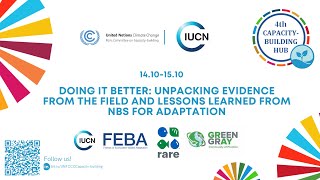 12 Nov: Doing it Better: Unpacking evidence from the field and lessons learned from NbS