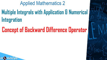 Module5_Vid_63_Concept of Backward Difference Operator
