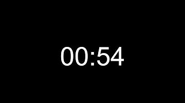 54 Second Countdown Timer | Alarm at End