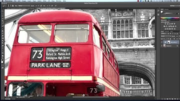 Selective color on a black and white image