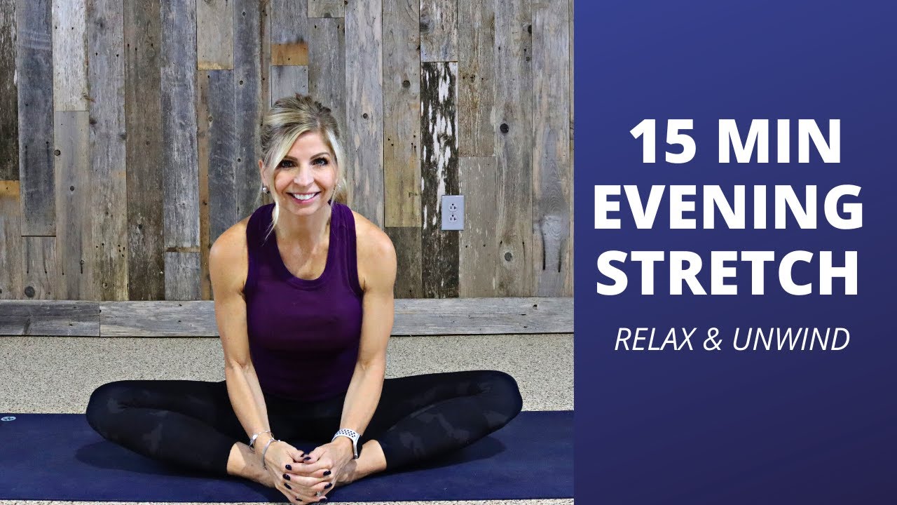 15 MIN EVENING YOGA STRETCH | RELAX AND UNWIND | YOGA 4:13 WITH TAUNI ...