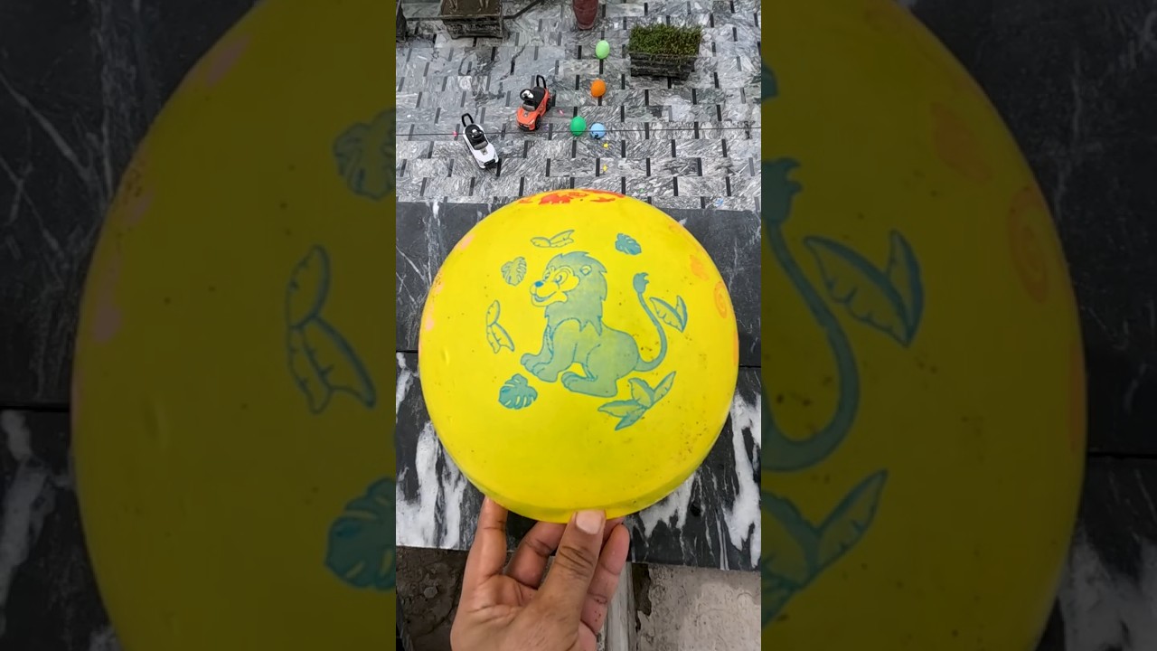 Lion Balloon vs Gravity 🦁💦 | Drop Test from Tall Building 🚨 ASMR Satisfying