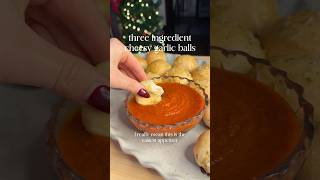 Three ingredient garlic cheese balls #easyrecipe #recipe