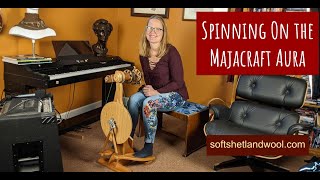 Spinning Bulky Textured Art Yarn With The Majacraft Aura Spinning Wheel