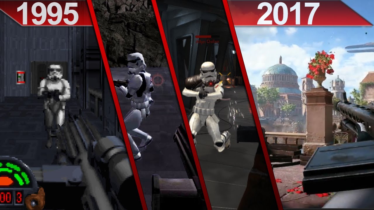 Evolution of Star Wars First-Person Shooter Games PC 1995 - 2017