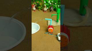 Mini hand pump project water with supply motor drinks elephant duck for farm #waterpump #shorts #708