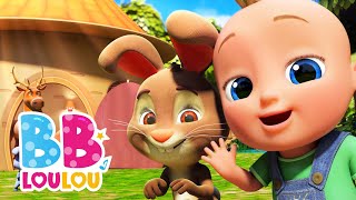 🦌 Chanson du Grand Cerf avec les Sons des Animaux 🏠 Vidéo Éducative pour enfants | BB LouLou