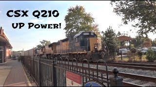 CSX 2628 GP38-2 Leads CSX Train Q210 Northbound at Mill St in Marietta, GA