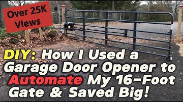 DIY: Hoe ik een garagedeuropener gebruikte om mijn 5 meter hoge poort te automatiseren en flink b...