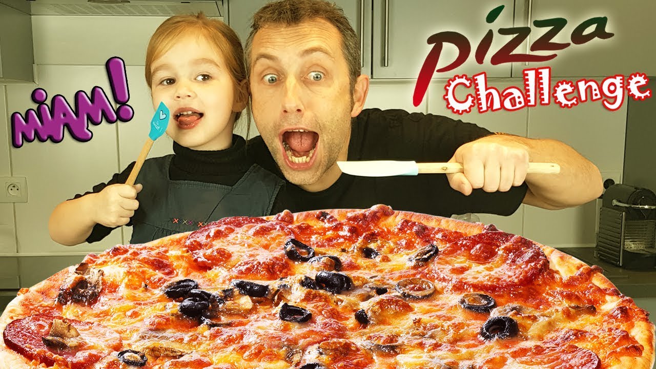 Pizza Challenge ! Qui fera la plus belle pizza ? Recette gourmande et facile pour enfant ! Miam !