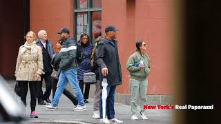 Celebrity Michael Strahan and girlfriend Kayla Quick seen out and about in New York. Wealth