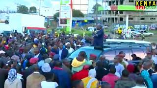 Gachagua BLOCKED by crowd in Eldoret - Listen to his ANGRY speech