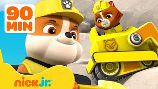 Rubble Rescues the Kitten Catastrophe! w\/ PAW Patrol | 90 Minute Compilation | Rubble \& Crew
