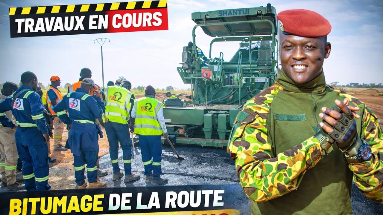 Le Pays 🇧🇫 est en chantier 🏗️. Bitumage de la route KAYA - BARSALOGHO