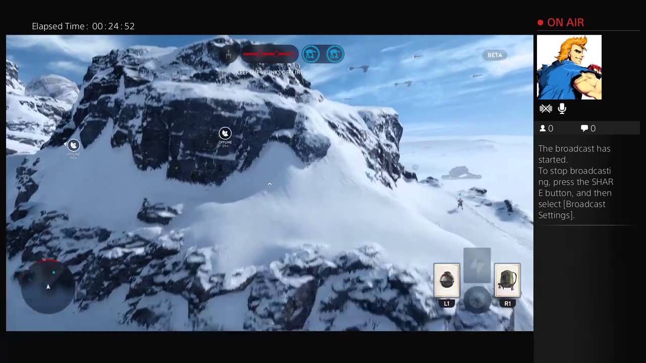 geomon19's Live PS4 Star Wars Battlefront Beta Broadcast