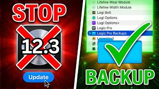 نسخ احتياطي لبرنامج Logic Pro قبل التحديث إلى إصدار 12.3 screenshot 2