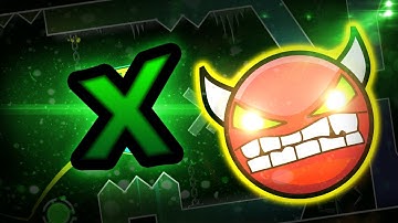"X" [DEMON] by TriAxis | Geometry Dash 2.0 | Денфар
