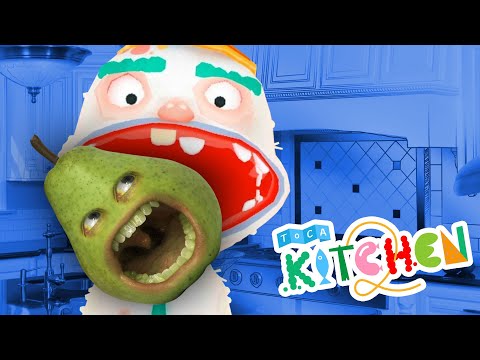 Pear gets eaten in Toca Kitchen 2!!!