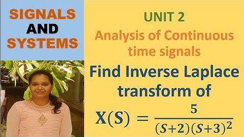 Find Inverse Laplace transform of X(S) | Repeated roots | Signals and Systems