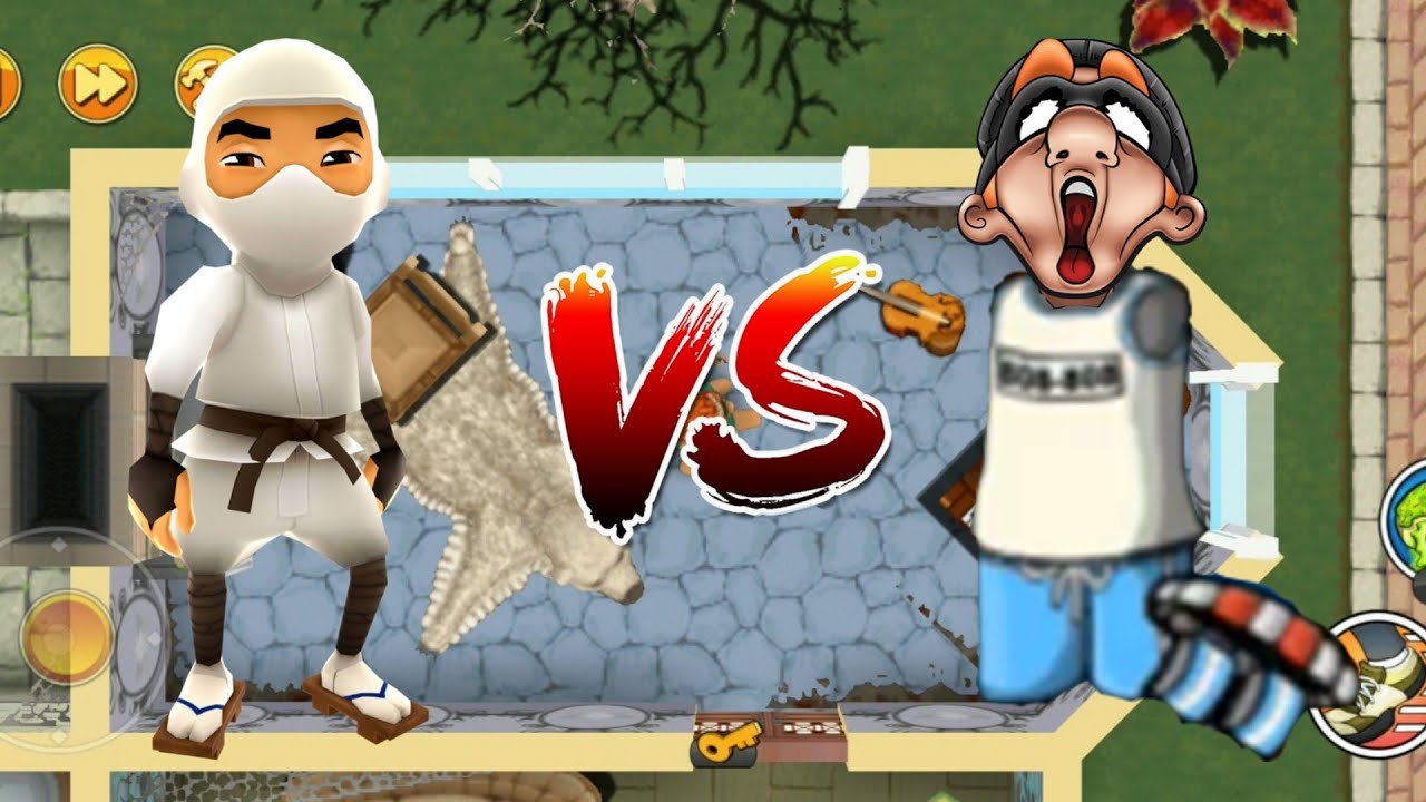 Long Runner Costume vs Ninja Yang Outfit - Robbery Bob 2 vs Subway Surfers