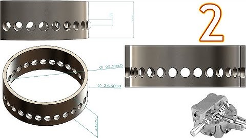 2-Project 39| Bevel Gearbox | SolidWorks Tutorial : bearing washer