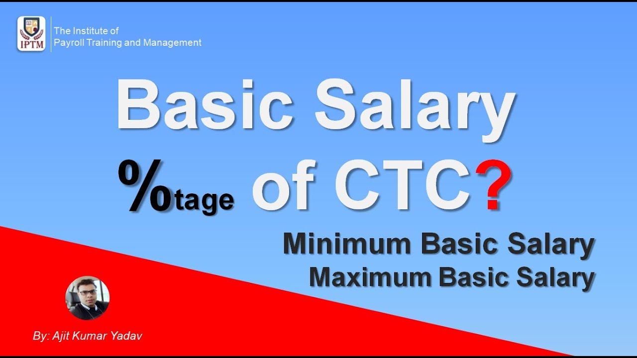 Basic Salary % Percentage Of Ctc Calculation | Simply Explained By Akumar
