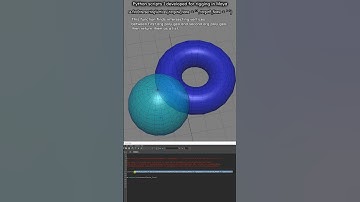 Python script I coded for rigging in Maya : function to find intersecting vertices btwn 2 poly objs