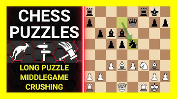 Chess Puzzles to Practice. Themes: Long puzzle, Middlegame, Crushing. Learn Chess