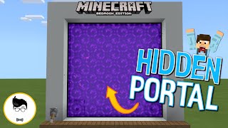 Minecraft BE: 6X6 HIDDEN NETHER PORTAL! (PE/Xbox/PS4/Windows10/Switch)