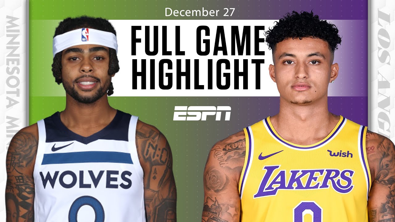 Minnesota Timberwolves Vs Los Angeles Lakers Full Game Highlights Nba On Espn Youtube