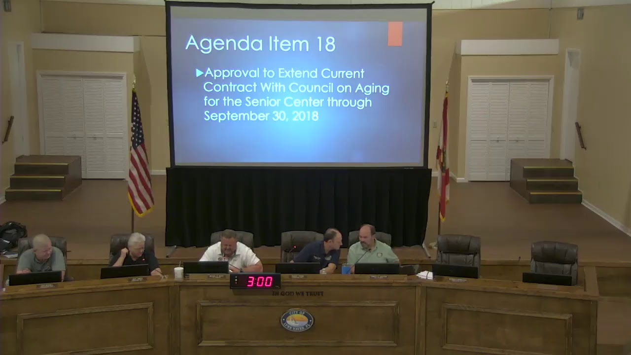 8/14/18 Lynn Haven Commission Meeting 400PM YouTube